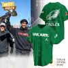 Philadelphia Eagles Love Hurts Super Bowl LIX Champions Baseball Jersey – Black