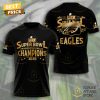 Philadelphia Eagles Super Bowl LIX Champions Fly Eagles Fly 3D T-Shirt