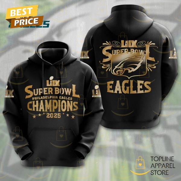 Philadelphia Eagles Super Bowl LIX Champions 2025 Hoodie