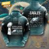 Super Bowl LIX Champions 2025 Philadelphia Eagles Design Hoodie