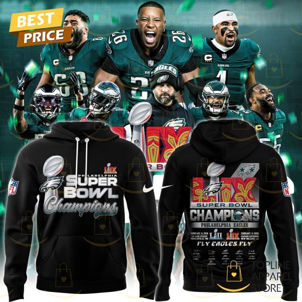 Philadelphia Eagles Super Bowl LIX Hoodie Signature Hoodie