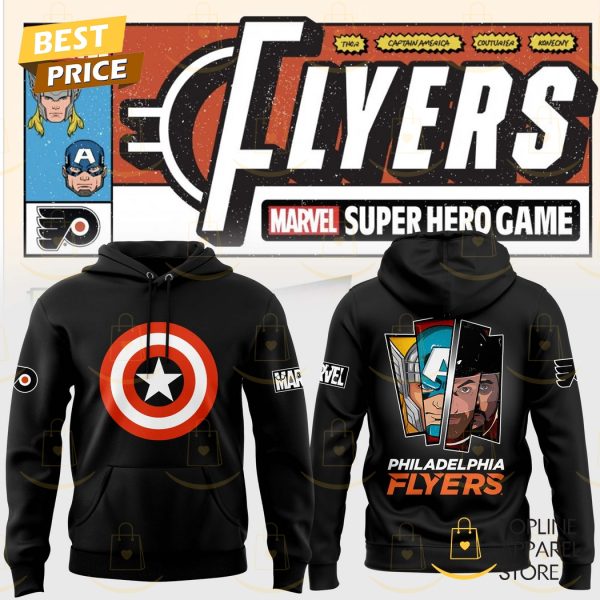 Philadelphia Flyers x 2025 Marvel Super Hero Game Hoodie