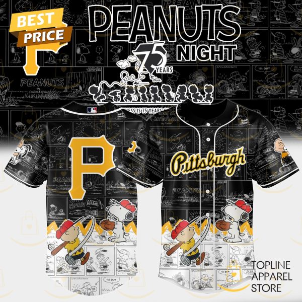 Pittsburgh Pirates x Peanuts Night 75 Years 2025 Baseball Jersey