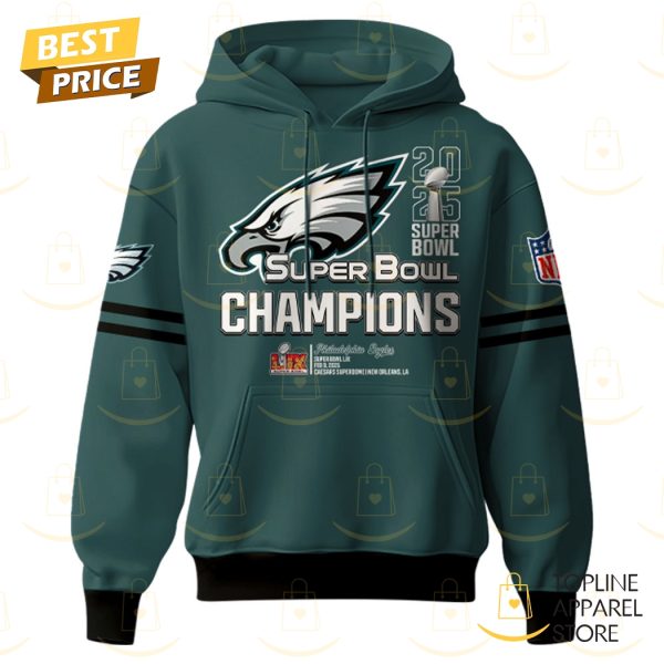 2X 2025 Super Bowl LIX Champions Philadelphia Eagles Hoodie