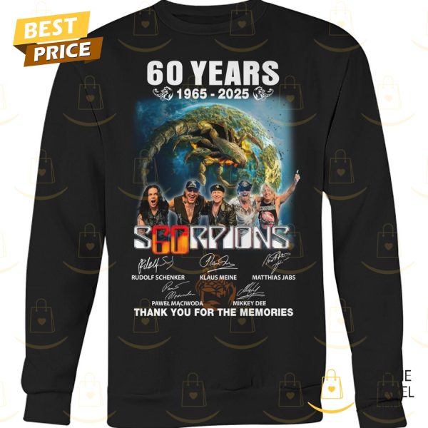 Scorpions 60 Years 1965-2025 Signature Thank You For The Memories Unisex T-Shirt