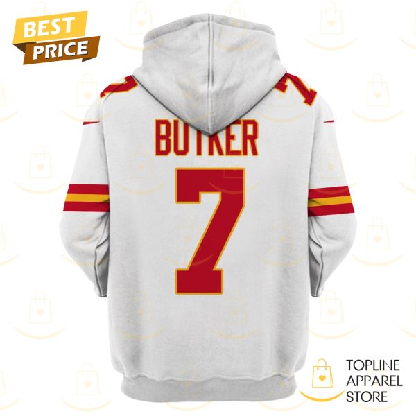 Harrison Butker Kansas City Chiefs Hoodie – White