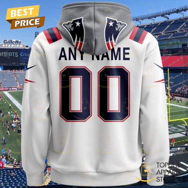 Personalized 2025 New England Patriots Design Hoodie – White