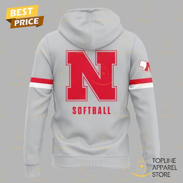 Nebraska Cornhuskers Softball 2025 Hoodie – Grey