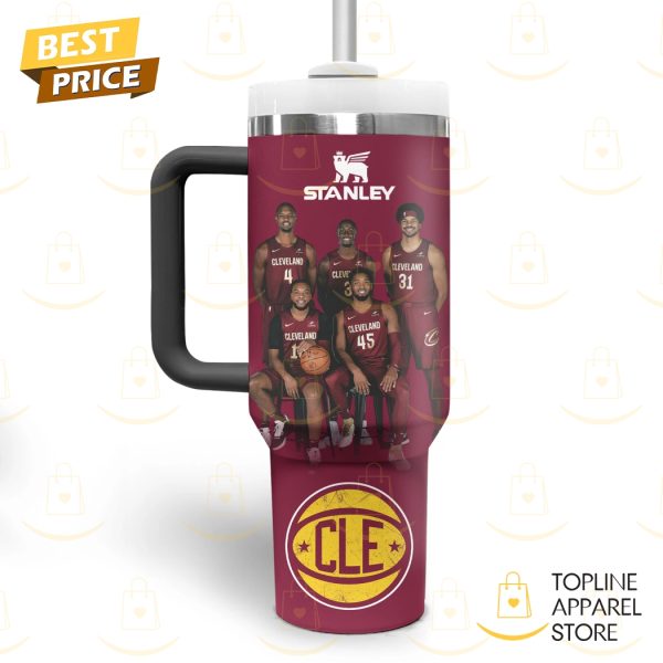 Cleveland Cavaliers Basketball Tumbler With Handle And Straw