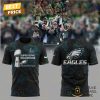 Super Bowl LIX Champions 2025 Philadelphia Eagles 3D T-Shirt – Black