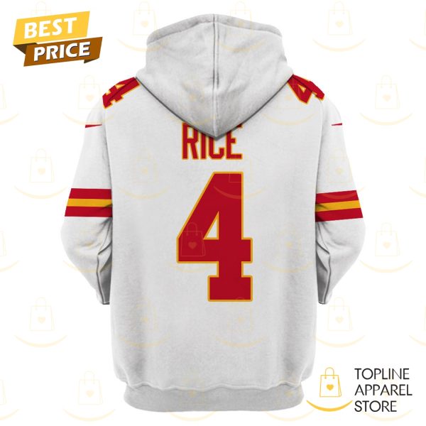 Rashee Rice Kansas City Chiefs Hoodie – White