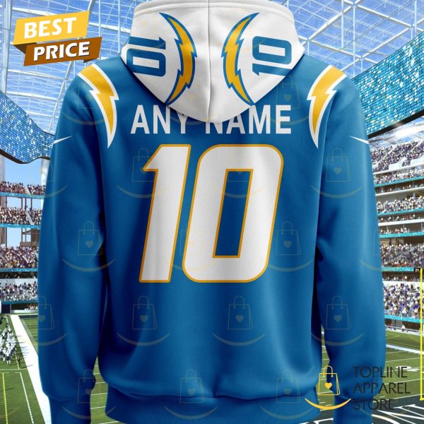 Personalized 2025 Los Angeles Chargers Design Hoodie – Blue