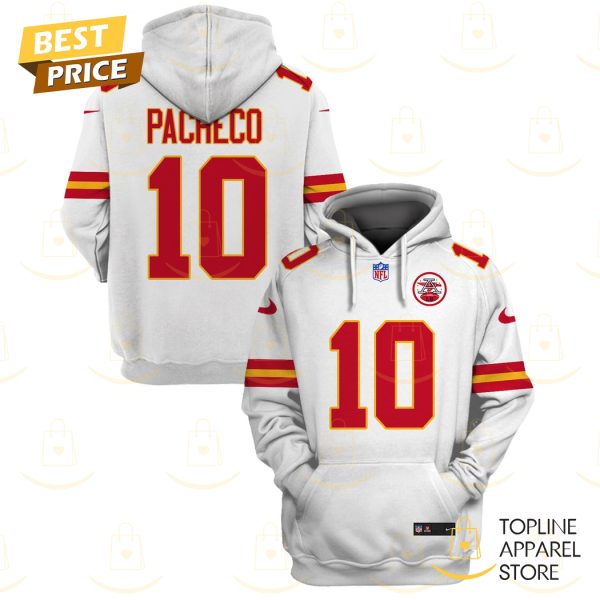 Isiah Pacheco Kansas City Chiefs Hoodie – White