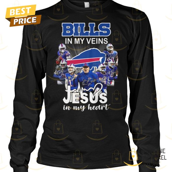 Buffalo Bills In My Veins Jesus In My Heart Unisex T-Shirt