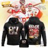 Travis Kelce Kansas City Chiefs 1000 Career Receptions Signature Hoodie – Red