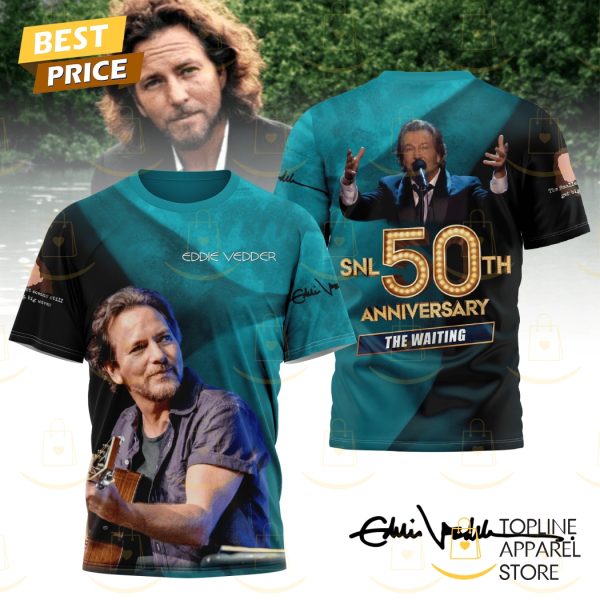 Eddie Vedder SNL 50th Anniversary The Waiting 3D T-Shirt