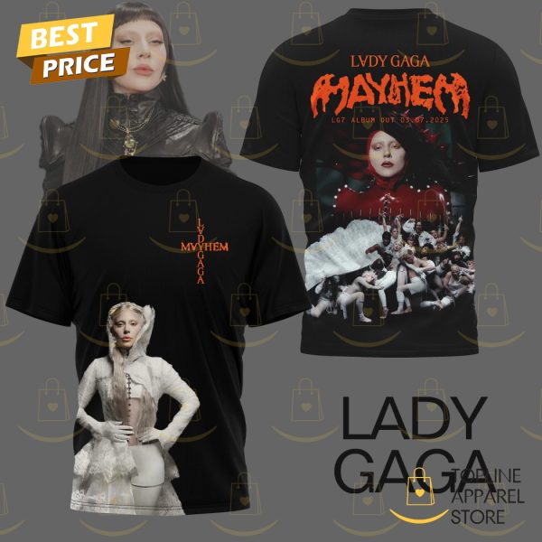 Lady Gaga Mayhem LG7 Album Out 2025 3D T-Shirt