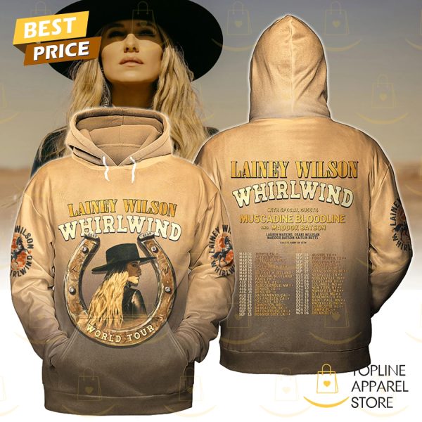 Lainey Wilson Whirlwind World Tour Design Hoodie