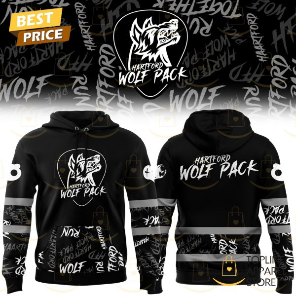 Hartford Wolf Pack x Emo Night 2025 Black Hoodie