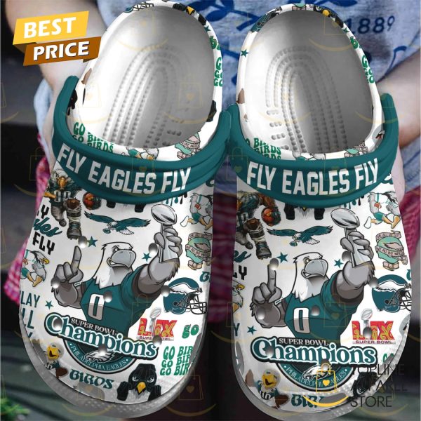 Super Bowl LIX Champions Philadelphia Eagles Signature Fly Eagles Fly Crocs