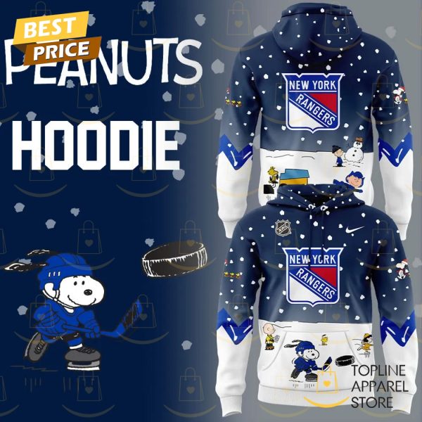 New York Rangers Peanuts & Snoopy Night Logo Hoodie