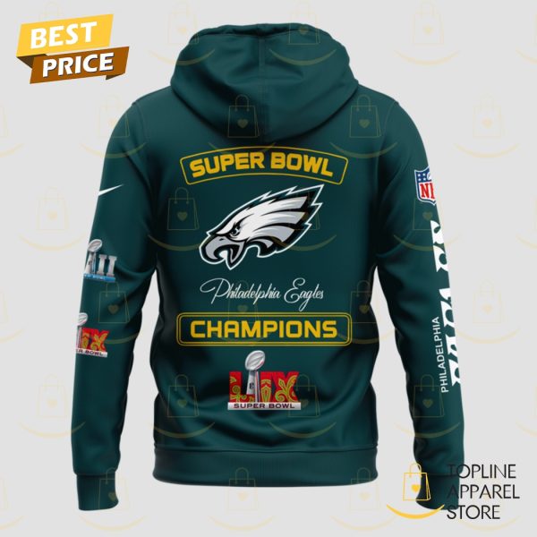 Super Bowl LIX Champions Philadelphia Eagles Hoodie