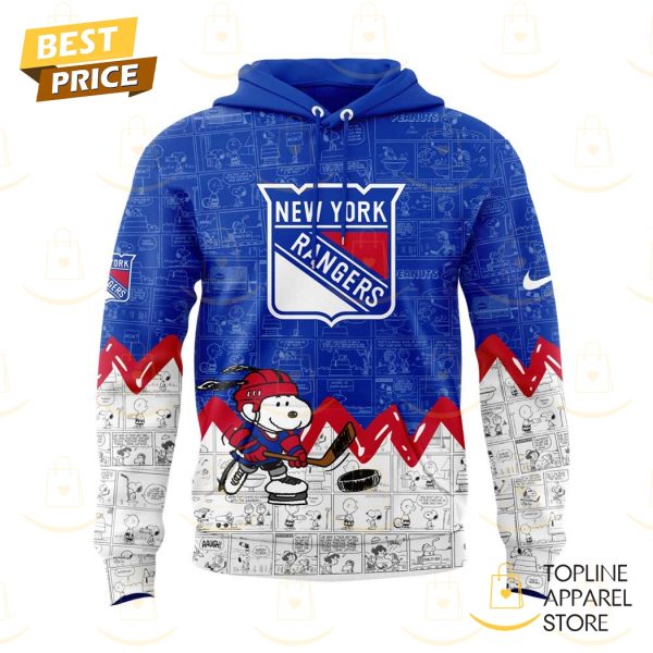 New York Rangers Anniversary Of Peanuts Hoodie