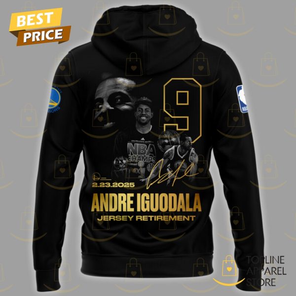 Andre Iguodala 9 Forever Golden State Warriors 4X Champs Signature Hoodie