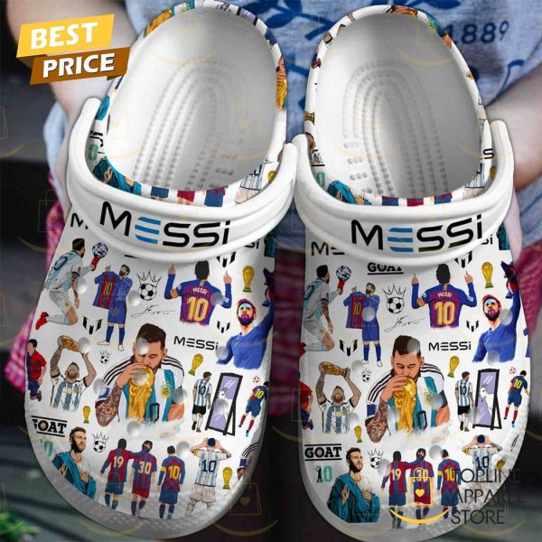 Lionel Messi Football Soccer Goat 10 Crocs