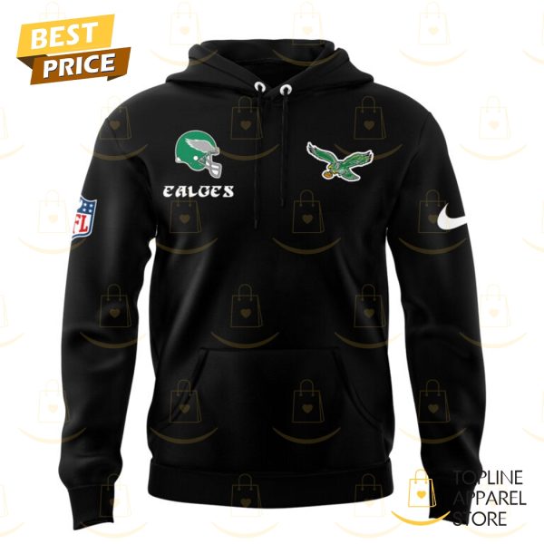 Philadelphia Eagles Bring It Black Design Hoodie – Black