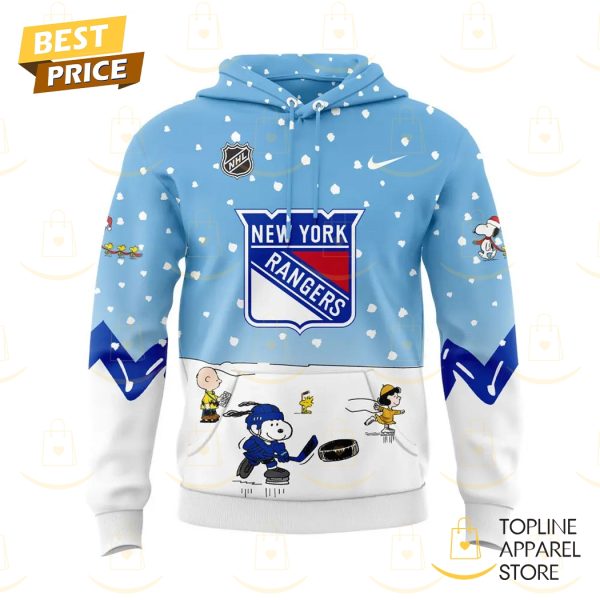 New York Rangers Peanuts & Snoopy Night Hoodie – Blue