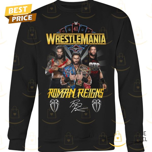 Wrestlemania WWE Roamn Reigns Siganture Unsiex T-Shirt