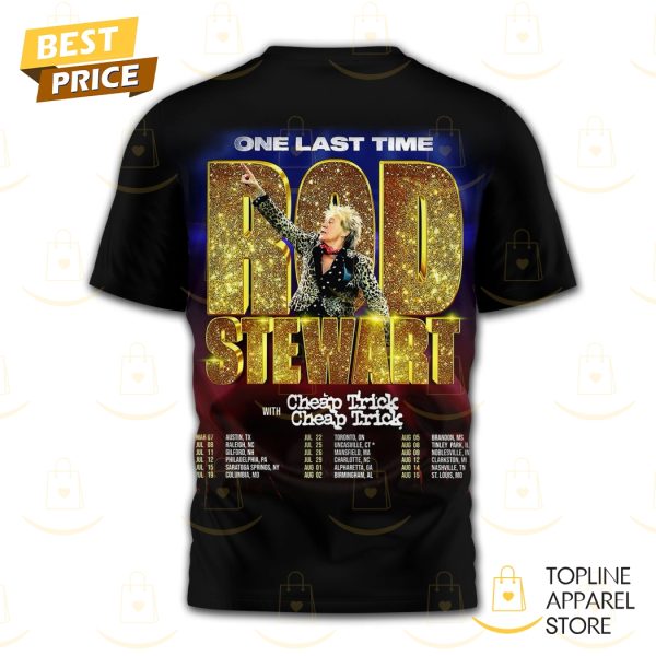 Rod Stewart Live In Concert One Last Time 3D T-Shirt