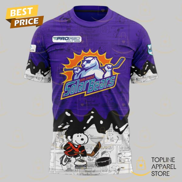 Orlando Solar Bears 75th Anniversary Of Peanuts 3D T-Shirt