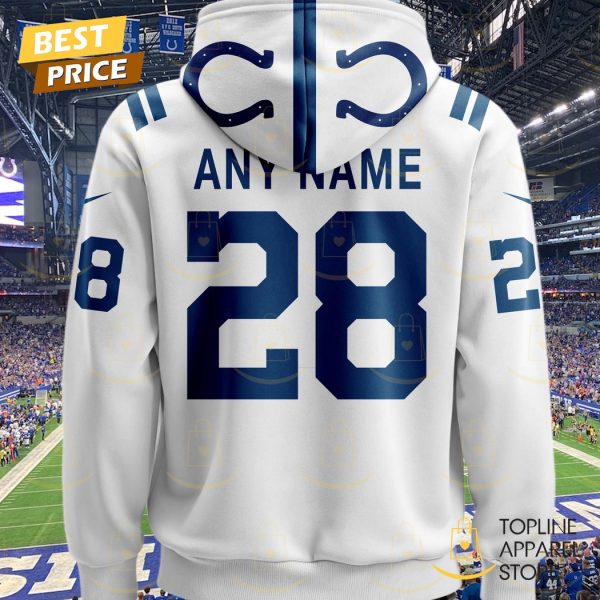 Personalized 2025 Indianapolis Colts Design Hoodie – White