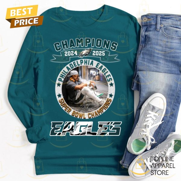 Philadelphia Eagles Champions 2024-2025 Jalen Hurts Signature Unisex T-Shirt