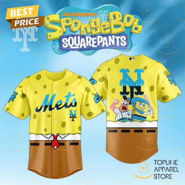 SpongeBob SquarePants x New York Mets 2025 Baseball Jersey