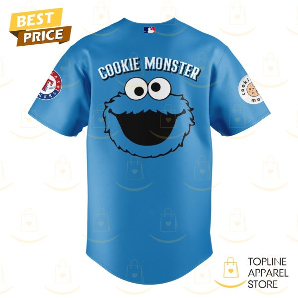 Texas Rangers x Cookie Monster Baseball Jersey – Blue