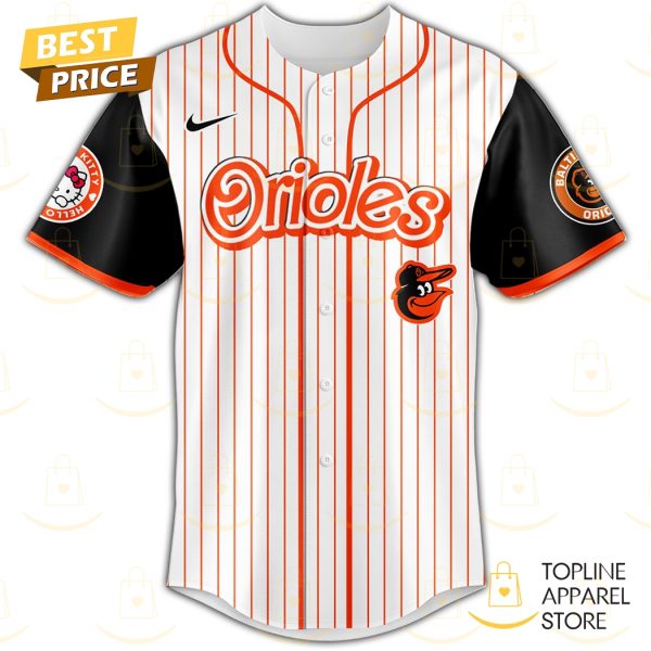 Personalized Baltimore Orioles x Hello Kitty 2025 Baseball Jersey