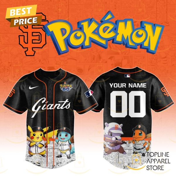 Personalized San Francisco Giants x Po kemon Go Baseball Jersey