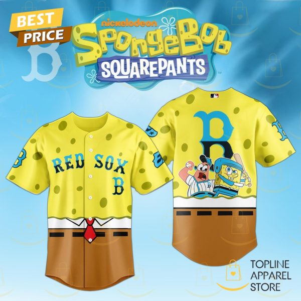 SpongeBob SquarePants x Boston Red Sox 2025 Baseball Jersey