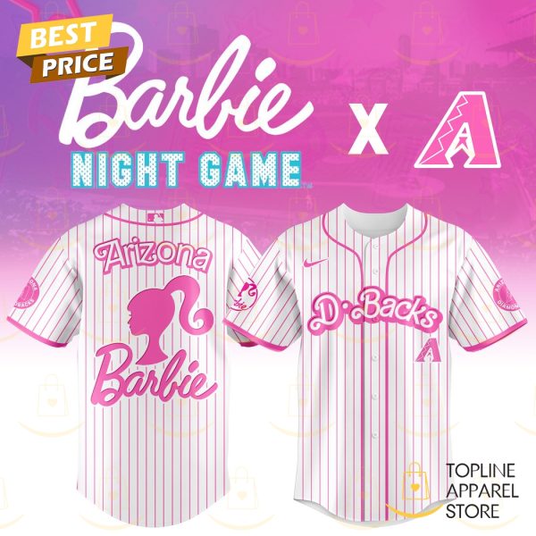 2025 Arizona Diamondbacks x Barbie Night Game Baseball Jersey