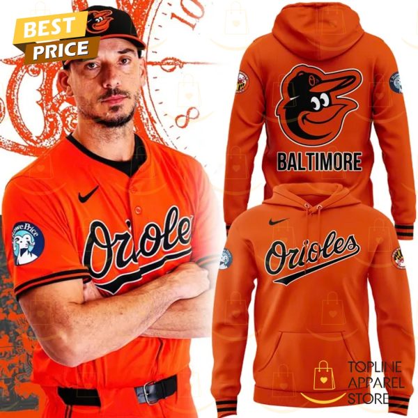 2025 Baltimore Orioles Full Orange Uniform Hoodie