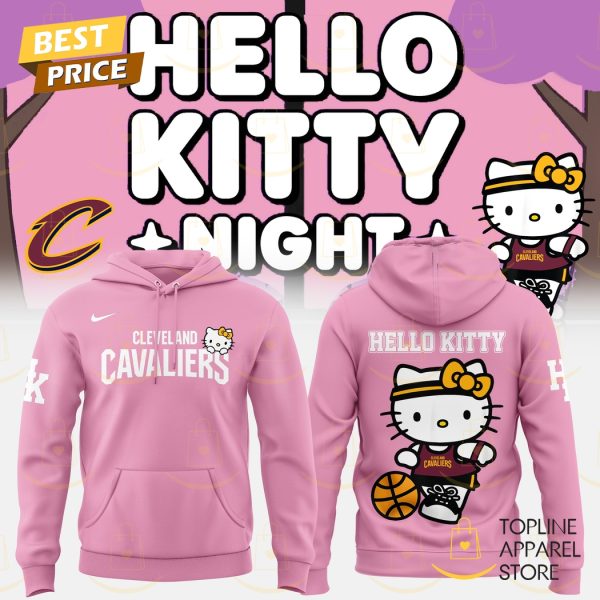 2025 Cleveland Cavaliers Basketball  x Hello Kitty Night Hoodie