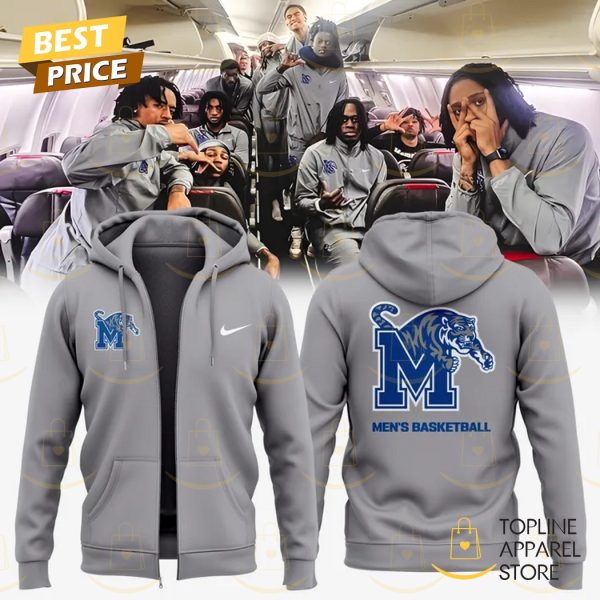 2025 Memphis Tigers Mens Basketball Zip Hoodie