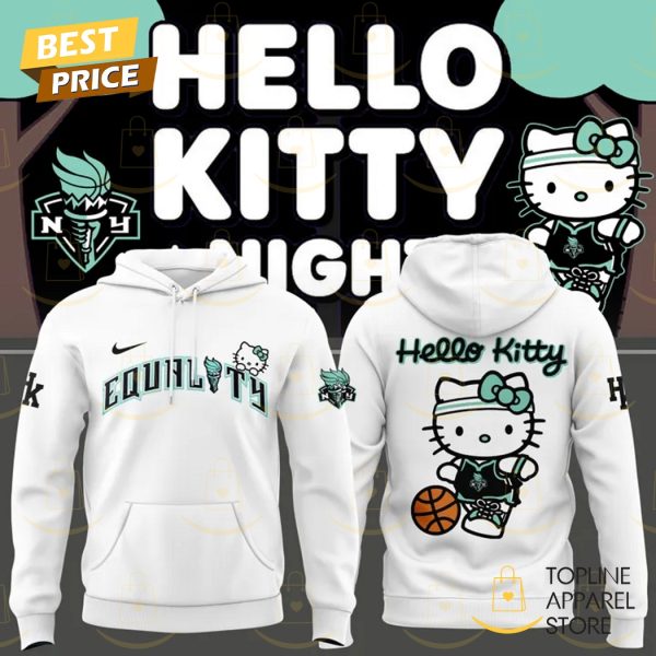 2025 New York Liberty x Hello Kitty Hoodie – White