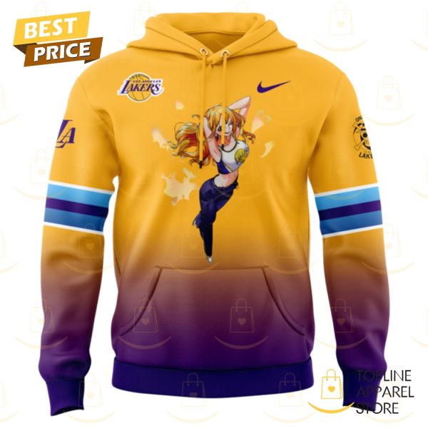 Los Angeles Lakers x Nami One Piece The Straw Hat Pirates Hoodie