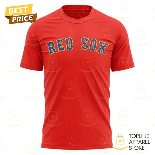 2025 One Piece Straw Hat x Boston Red Sox 3D T-Shirt