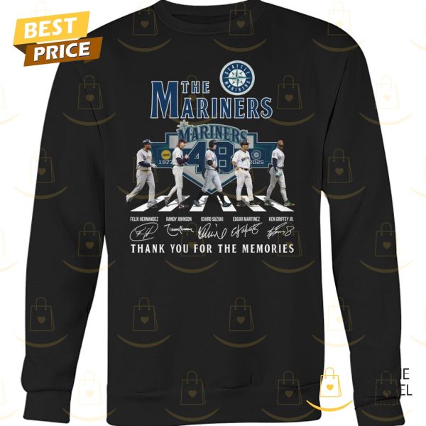 The Seattle Mariners 1977-2025 Signature Thank You For The Memories Unisex T-Shirt