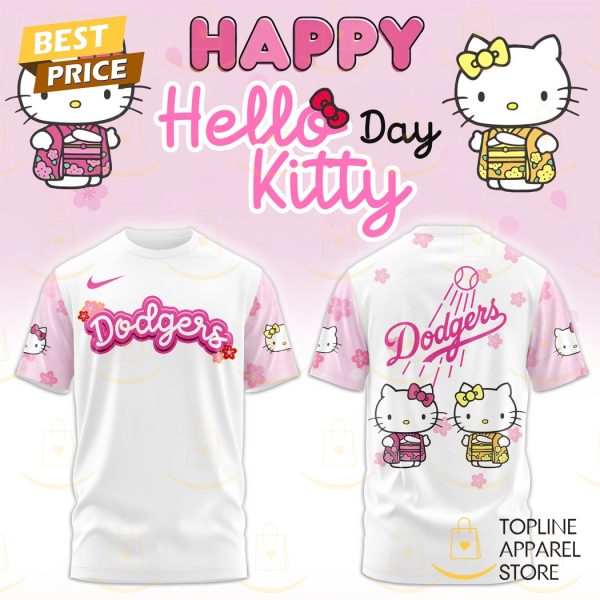 Los Angeles Dodgers x Hello Kitty 2025 3D T-Shirt